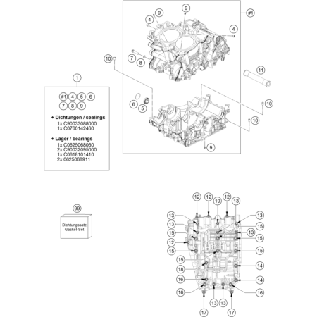 CARTER MOTEUR HUSQVARNA...