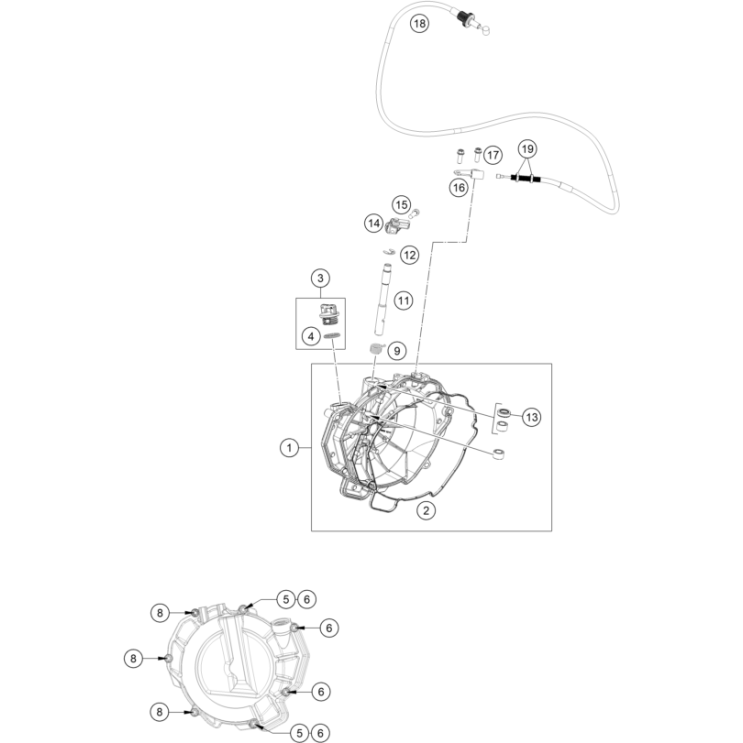 COUVERCLE D’EMBRAYAGE HUSQVARNA  801 SVARTPILEN 2024
