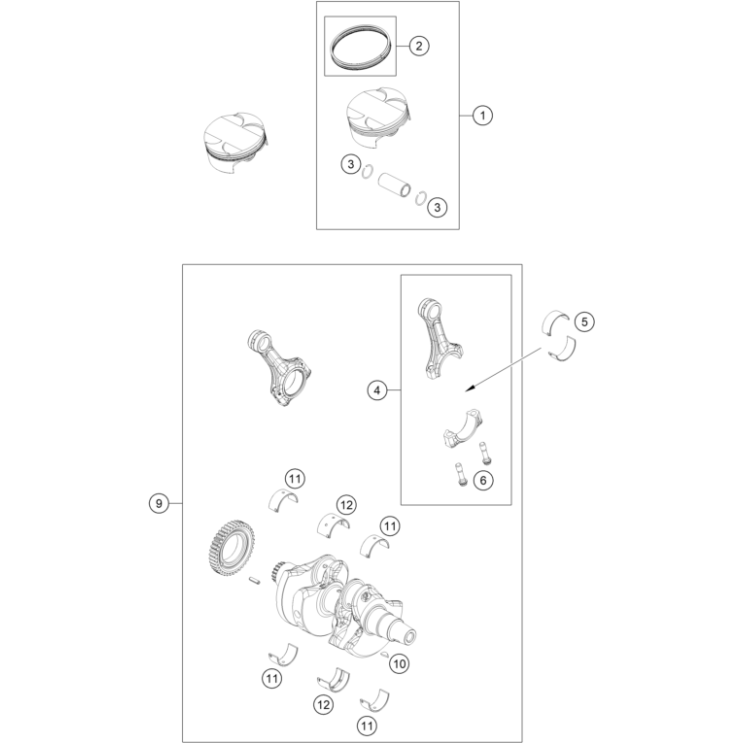 VILEBREQUIN, PISTON HUSQVARNA  801 SVARTPILEN 2024
