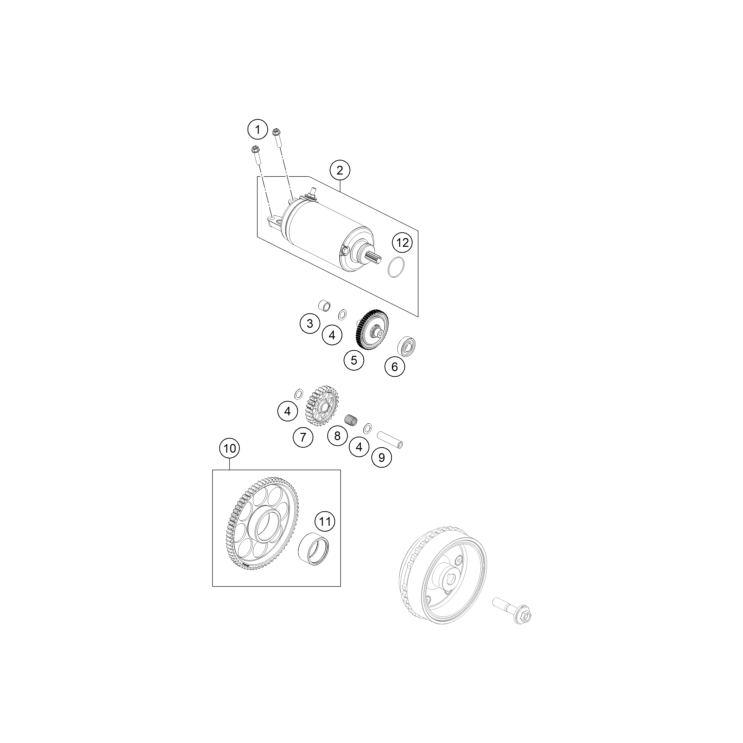 DEMARREUR ELECTRIQUE HUSQVARNA  801 SVARTPILEN 2024