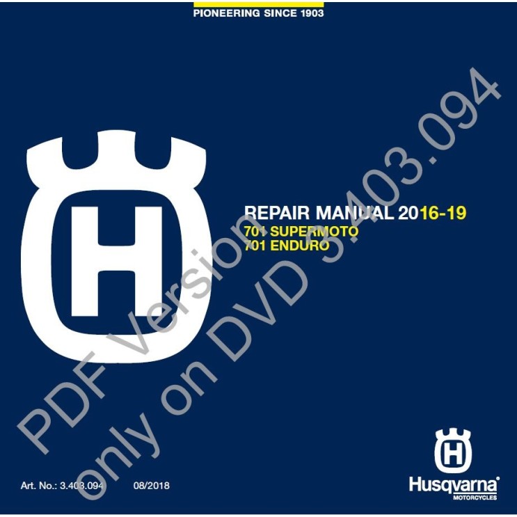 DVD HQV 701 SUPERMOTO, ENDURO 2016-2019