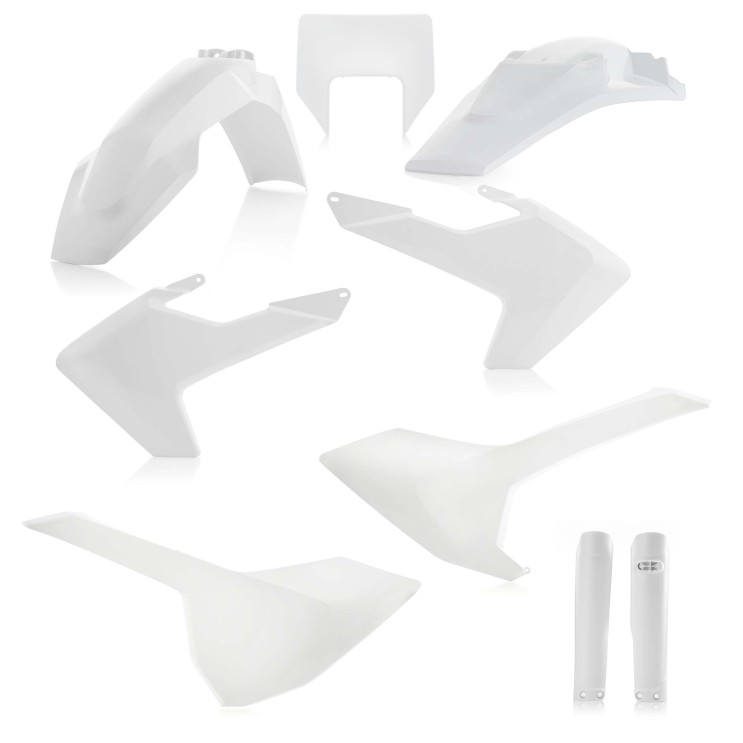 Kit plastique blanc pour HUSQVARNA TE/FE 2018-2019