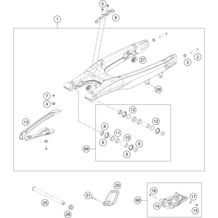 BRAS OSCILLANT HUSQVARNA...
