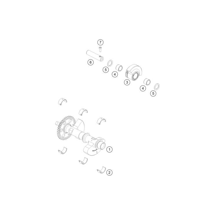 ARBRE D'EQUILIBRAGE HUSQVARNA 801 SVARTPILEN 2025