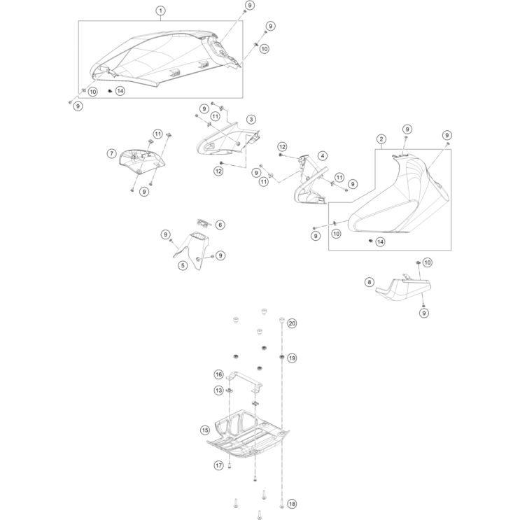CARÉNAGE HUSQVARNA 801 SVARTPILEN 2025