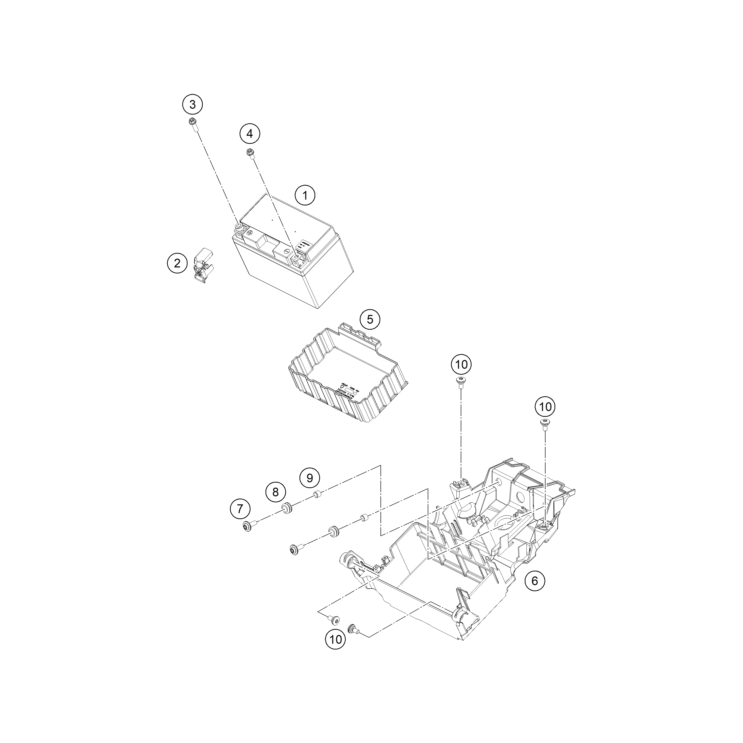 BATTERIE HUSQVARNA 801 SVARTPILEN 2025