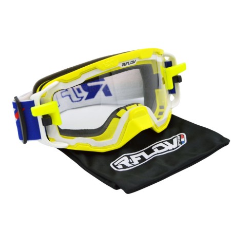 Masque R-Flow System NEXT Jaune Fluo/Bleu/Blanc