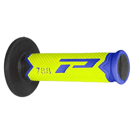 Poignées PROGRIP 788 Bleu Clair/ Jaune Fluo/Noir 22/25 