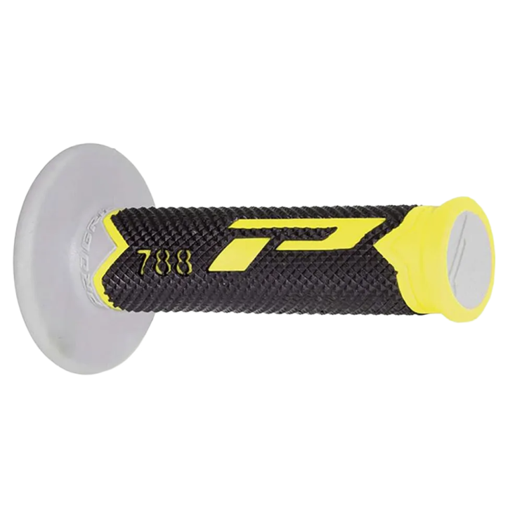 Poignées PROGRIP 788 Blanc/Bleu Fluo/Noir 22/25 