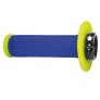Poignées PROGRIP 708 Lock on + 7 CAMS Jaune Fluo/Bleu Elect 
