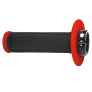 Poignées Lock On Progrip 708 pour Husqvarna - Noir/Rouge 