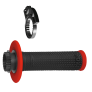Poignées Lock On Progrip 708 pour Husqvarna - Noir/Rouge 