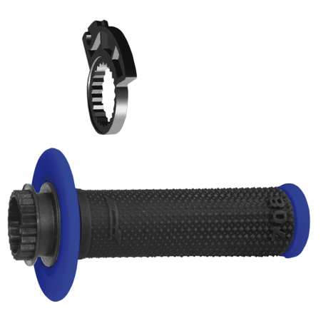 Poignées PROGRIP 708 Lock on + 7 CAMS Bleu/Noir 