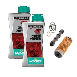 Pack vidange MOTOREX Husqvarna 250/350 FE/FC 4 Temps 2014 à 2022 - 10W60