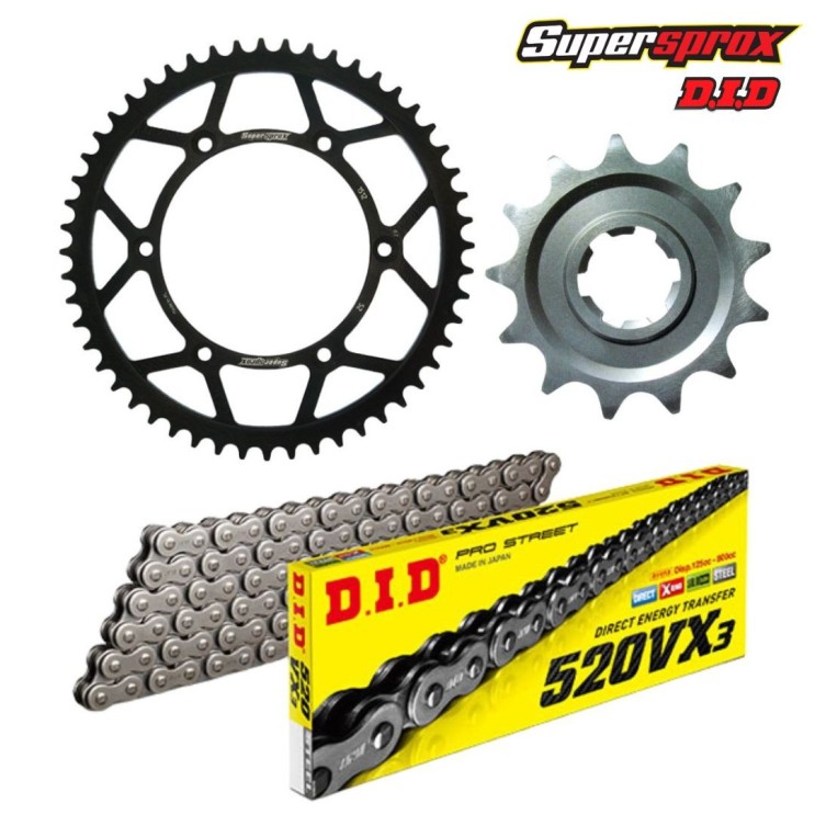 Kit chaîne 13/47 DID HUSQVARNA tous modèles 2014 & plus.