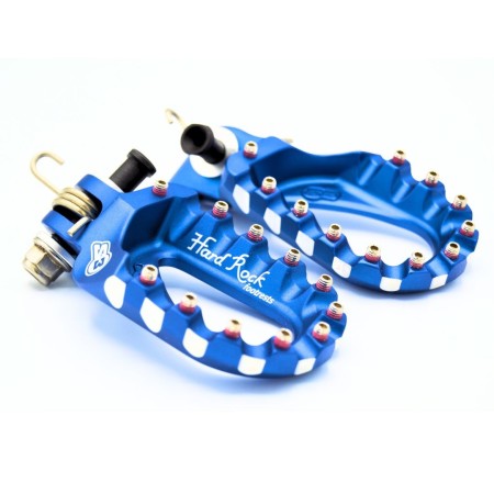 Repose-pied S3 Hard Rock bleu pour Husqvarna 