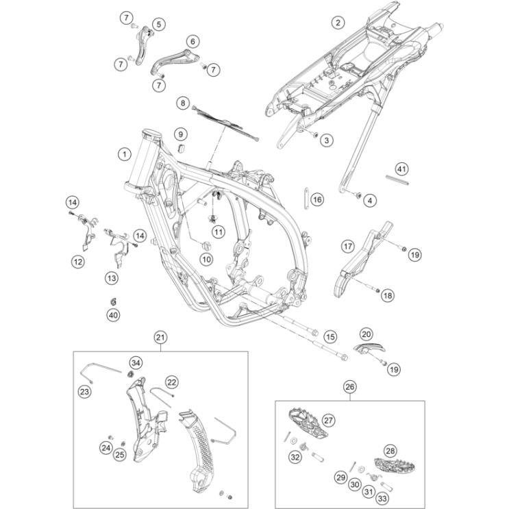  CADRE HUSQVARNA 125 TE 2026