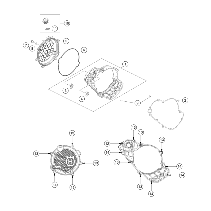 COUVERCLE D’EMBRAYAGE HUSQVARNA 125 TE 2026
