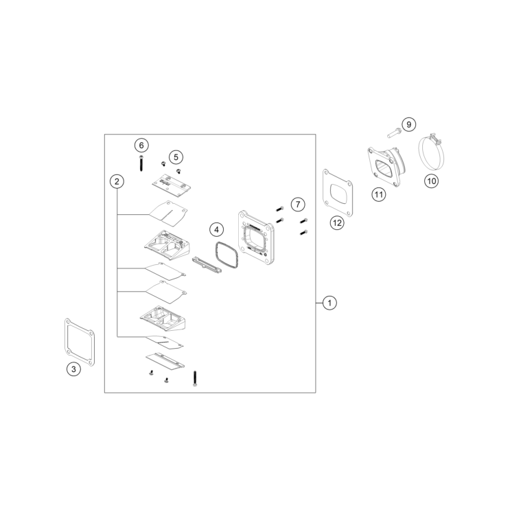 BOÎTE À CLAPETS HUSQVARNA 125 TE 2026