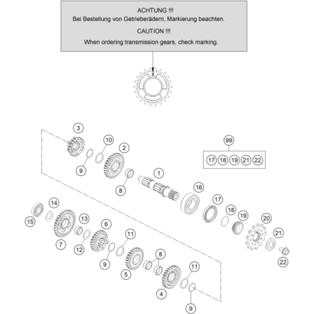 ARBRE SECONDAIRE HUSQVARNA...