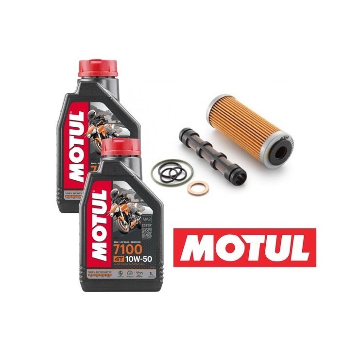 Pack vidange MOTUL 7100 10W50 pour 250/350 FE/FC 4 Temps 2014 à 2023