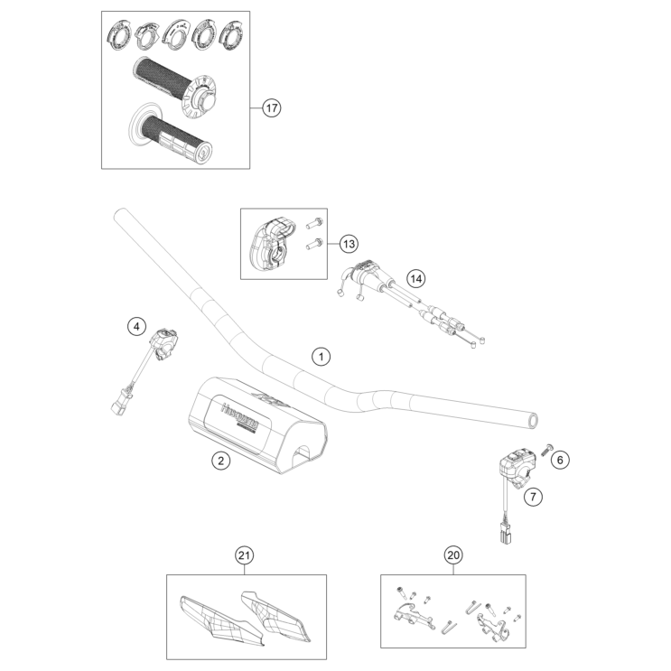 GUIDON, ARMATURES HUSQVARNA 150 TE 2026