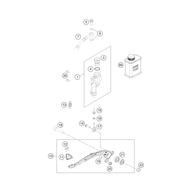 SYSTÈME DE FREIN ARRIÈRE HUSQVARNA 150 TE 2026
