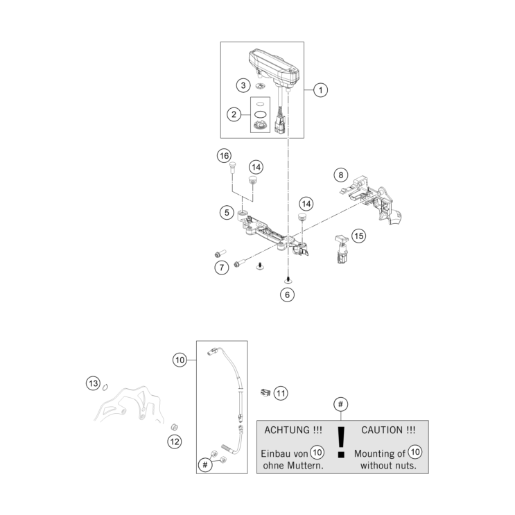 INSTRUMENTS / SYSTÈME DE VERROUILLAGE HUSQVARNA 150 TE 2026