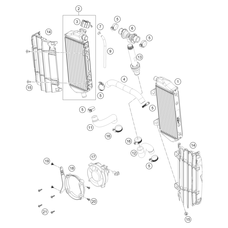 RADIATEURS HUSQVARNA 350 FE 2026