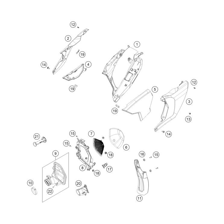 BOITE A AIR HUSQVARNA 350 FE PRO 2025