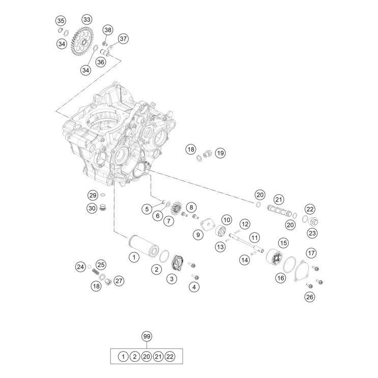SYSTEME DE LUBRIFICATION HUSQVARNA 350 FE PRO 2025
