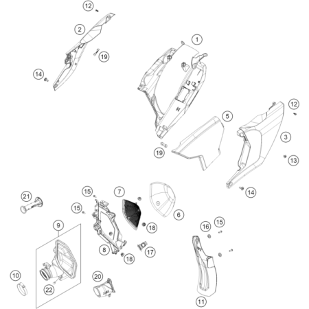 BOITE A AIR HUSQVARNA 350...