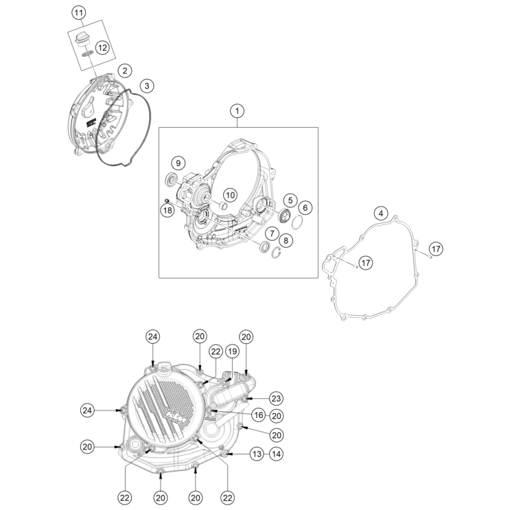 COUVERCLE D’EMBRAYAGE HUSQVARNA 501 FE 2026