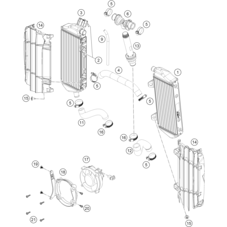RADIATEURS HUSQVARNA 501 FE...