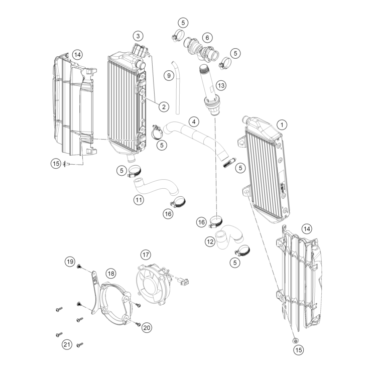 RADIATEURS HUSQVARNA 450 FE 2026