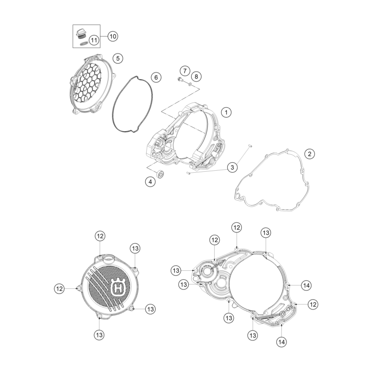 COUVERCLE D’EMBRAYAGE HUSQVARNA 300 PRO 2026