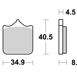 Plaquettes de frein avant BREMBO Route/Sport pour HVA 701 2016 à 2024 