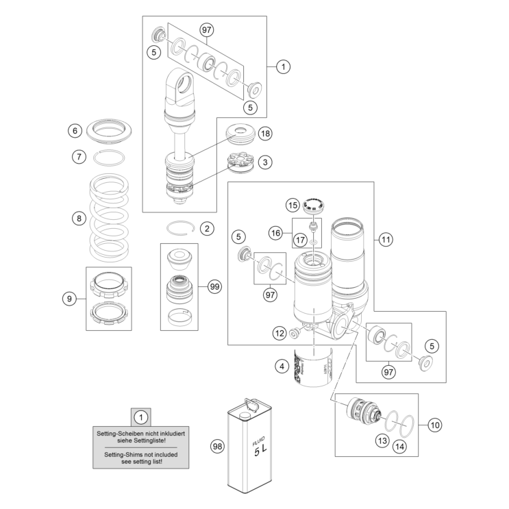 VUE ECLATEE AMORTISSEUR ECLATE HUSQVARNA 50 TC 2026