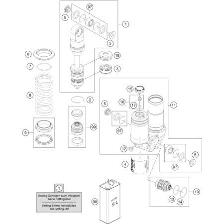 VUE ECLATEE AMORTISSEUR...