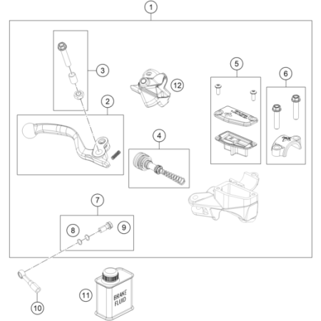 VUE ECLATEE MAITRE CYLINDRE...