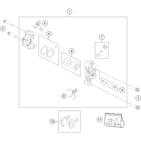 VUE ECLATEE ETRIER DE FREIN...