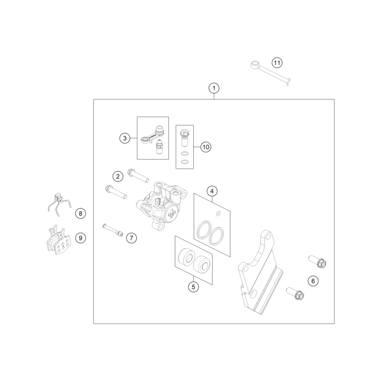 VUE ECLATEE ETRIER DE FREIN ARRIERE HUSQVARNA 50 TC 2026