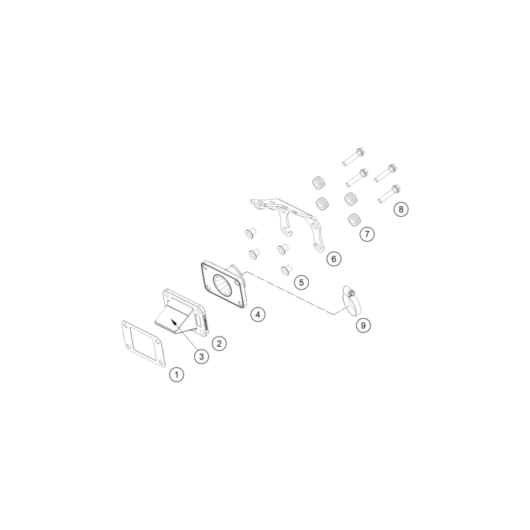 VUE ECLATEE BOÎTE À CLAPETS HUSQVARNA 50 TC 2026