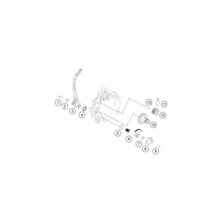 VUE ECLATEE DEMARREUR KICK HUSQVARNA 50 TC 2026