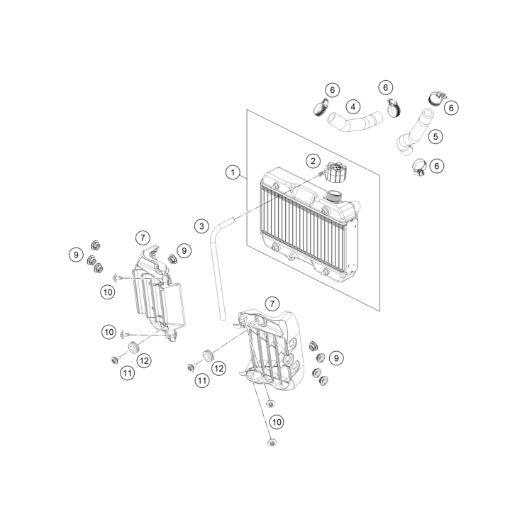 VUE ECLATEE RADIATEURS HUSQVARNA 50 TC 2026