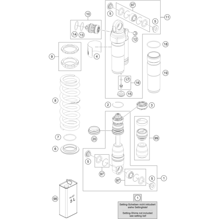 VUE ECLATEE AMORTISSEUR...