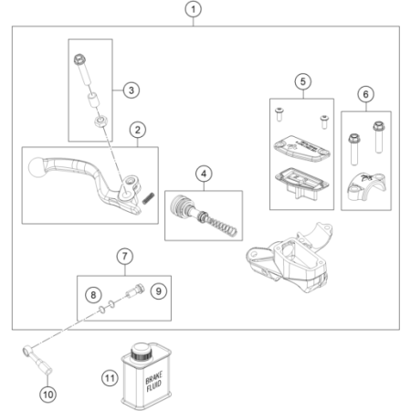 VUE ECLATEE MAITRE CYLINDRE...