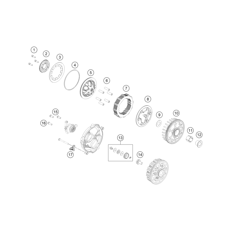 VUE ECLATEE EMBRAYAGE HUSQVARNA 65 TC 2026