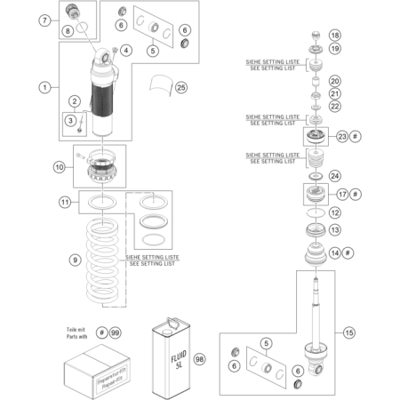 VUE ECLATEE AMORTISSEUR...