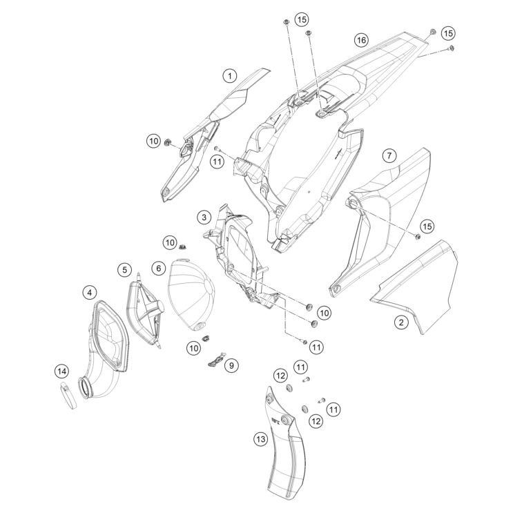 VUE ECLATEE FILTRE A AIR HUSQVARNA 85 TC 19/16 2026